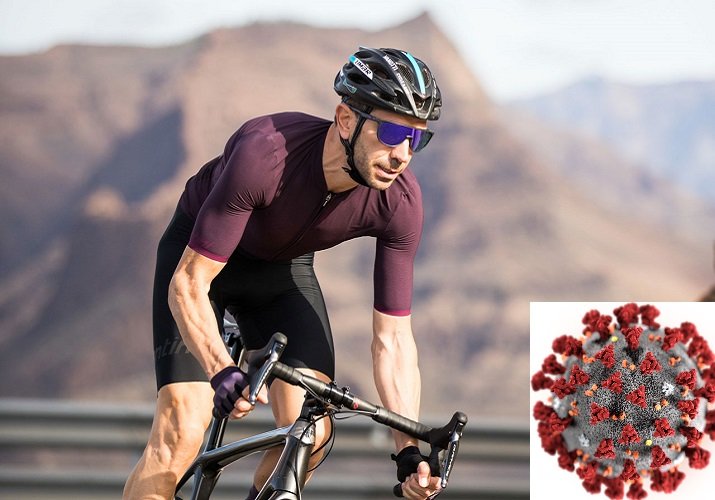 Santini cambia de producción: mascarilla en lugar de ropa de ciclismo
