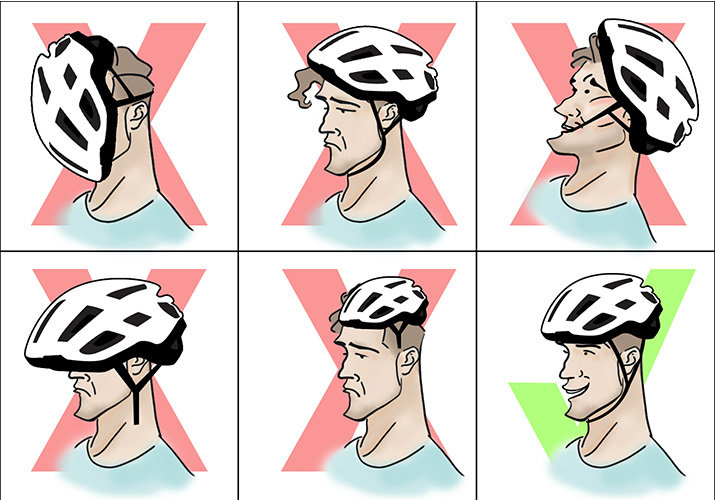 "¿Cómo debe quedarme un casco de ciclismo?"