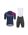 HOLOKOLO maillot corto y pantalón corto - SPECTRO - antracita/azul