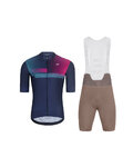 HOLOKOLO maillot corto y pantalón corto - SPECTRO - marrón/azul