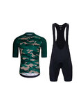 HOLOKOLO maillot corto y pantalón corto - CAMOTRAIL - negro/verde