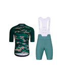 HOLOKOLO maillot corto y pantalón corto - CAMOTRAIL - azul/verde