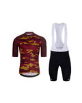 HOLOKOLO maillot corto y pantalón corto - CAMOTRAIL - granate/negro
