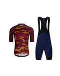 HOLOKOLO maillot corto y pantalón corto - CAMOTRAIL - azul/negro/granate