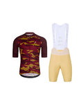 HOLOKOLO maillot corto y pantalón corto - CAMOTRAIL - beige/granate