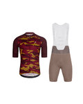 HOLOKOLO maillot corto y pantalón corto - CAMOTRAIL - marrón/granate
