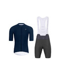 HOLOKOLO maillot corto y pantalón corto - AEROLITE - antracita/azul