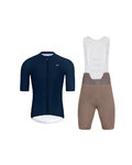 HOLOKOLO maillot corto y pantalón corto - AEROLITE - marrón/azul