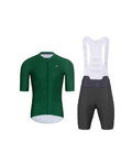 HOLOKOLO maillot corto y pantalón corto - AEROLITE - antracita/verde