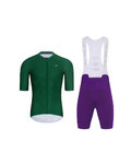 HOLOKOLO maillot corto y pantalón corto - AEROLITE - púrpura/verde