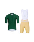 HOLOKOLO maillot corto y pantalón corto - AEROLITE - beige/verde