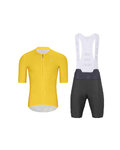 HOLOKOLO maillot corto y pantalón corto - ELEVATE - antracita/amarillo