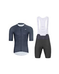 HOLOKOLO maillot corto y pantalón corto - ELEVATE - antracita/púrpura