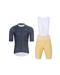 HOLOKOLO maillot corto y pantalón corto - ELEVATE - antracita/beige/púrpura