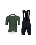 HOLOKOLO maillot corto y pantalón corto - ELEVATE - negro/verde