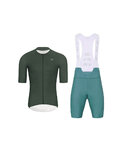 HOLOKOLO maillot corto y pantalón corto - ELEVATE - azul/verde