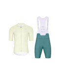 HOLOKOLO maillot corto y pantalón corto - ELEVATE - marfil/azul