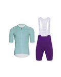 HOLOKOLO maillot corto y pantalón corto - ELEVATE - púrpura/azul claro