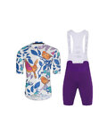 HOLOKOLO maillot corto y pantalón corto - SPARROVER - púrpura/blanco/multicolor