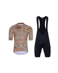 HOLOKOLO maillot corto y pantalón corto - SPARROVER - negro/marrón