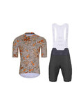 HOLOKOLO maillot corto y pantalón corto - SPARROVER - antracita/marrón