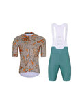 HOLOKOLO maillot corto y pantalón corto - SPARROVER - azul/marrón