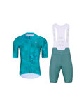 HOLOKOLO maillot corto y pantalón corto - RUSTLE - azul/turquesa