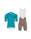 HOLOKOLO maillot corto y pantalón corto - RUSTLE - marrón/turquesa