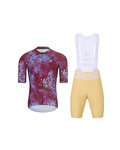 HOLOKOLO maillot corto y pantalón corto - RUSTLE - beige/granate