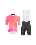 HOLOKOLO maillot corto y pantalón corto - COSMA - antracita/naranja/rosa