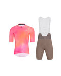 HOLOKOLO maillot corto y pantalón corto - COSMA - marrón/naranja/rosa