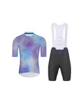 HOLOKOLO maillot corto y pantalón corto - COSMA - antracita/azul claro/púrpura