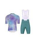 HOLOKOLO maillot corto y pantalón corto - COSMA - azul/azul claro/púrpura