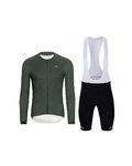 HOLOKOLO maillot largo y pantalón - ELEVATE - negro/verde