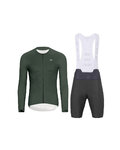 HOLOKOLO maillot largo y pantalón - ELEVATE - antracita/verde
