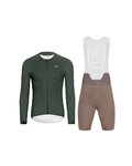 HOLOKOLO maillot largo y pantalón - ELEVATE - marrón/verde