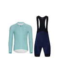 HOLOKOLO maillot largo y pantalón - ELEVATE - azul/negro/azul claro