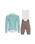 HOLOKOLO maillot largo y pantalón - ELEVATE - marrón/azul claro