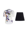 RIVANELLE maillot corto y falda - FLOWERY LADY - blanco/multicolor/negro