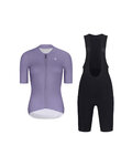 RIVANELLE maillot corto y pantalón corto - ELEVATE - negro/púrpura