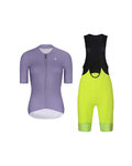 RIVANELLE maillot corto y pantalón corto - ELEVATE - amarillo/negro/púrpura