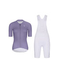 RIVANELLE maillot corto y pantalón corto - ELEVATE - blanco/púrpura