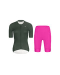 RIVANELLE maillot corto y pantalón corto - ELEVATE - ciclamen/verde