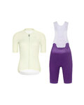 RIVANELLE maillot corto y pantalón corto - ELEVATE - púrpura/marfil