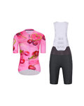 RIVANELLE maillot corto y pantalón corto - CHERIE - antracita/rosa