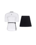 RIVANELLE maillot corto y falda - LOVELY - negro/blanco