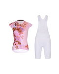 RIVANELLE maillot corto y pantalón corto - MISS FLOWERY - blanco/rosa