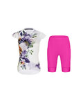 RIVANELLE maillot corto y pantalón corto - MISS FLOWERY - ciclamen/blanco/multicolor