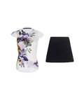 RIVANELLE maillot corto y falda - MISS FLOWERY - negro/blanco/multicolor