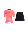 RIVANELLE maillot corto y falda - COSMA - negro/naranja/rosa